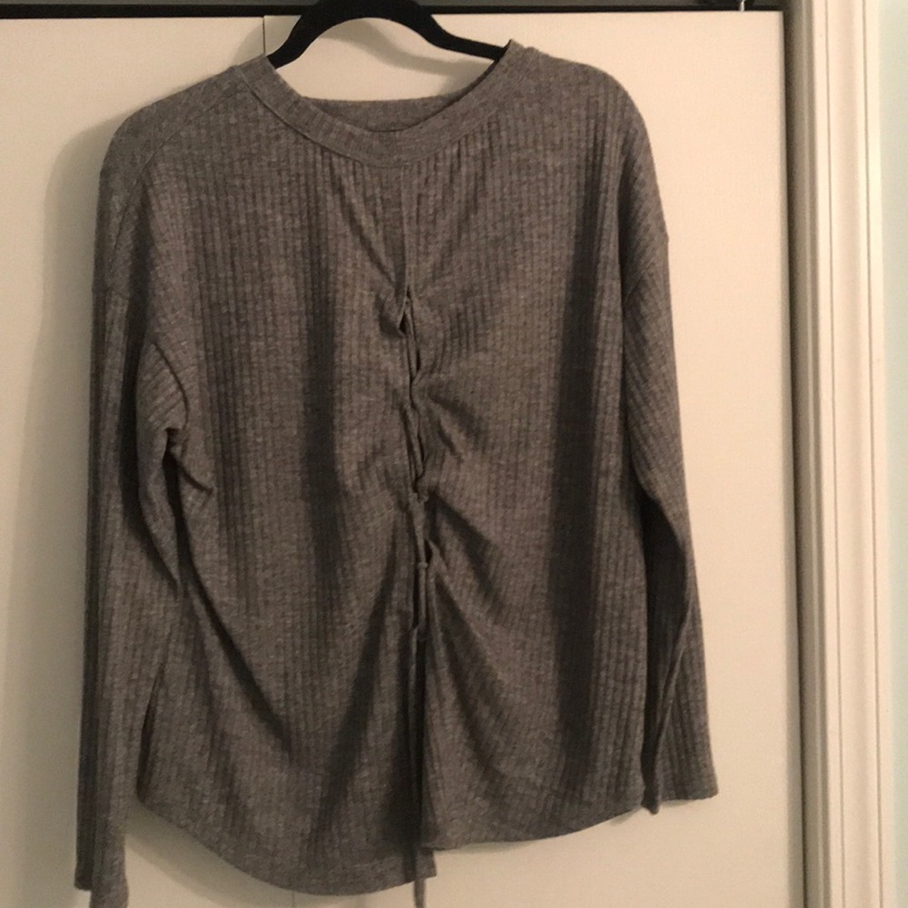 Gray choker long sleeve - Picture 3 of 3